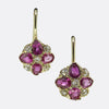 Antique Ruby and Diamond Drop Earrings