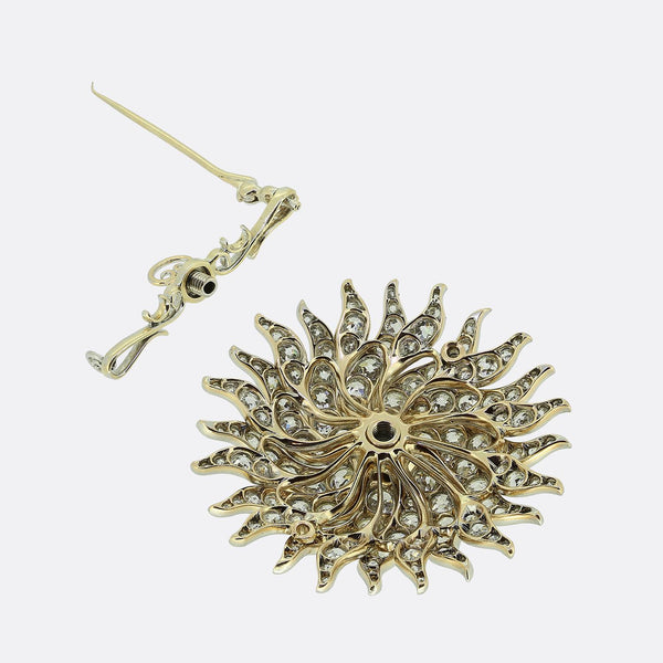 Edwardian Diamond Sunshine Brooch