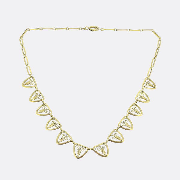 Vintage French Filigree Necklace