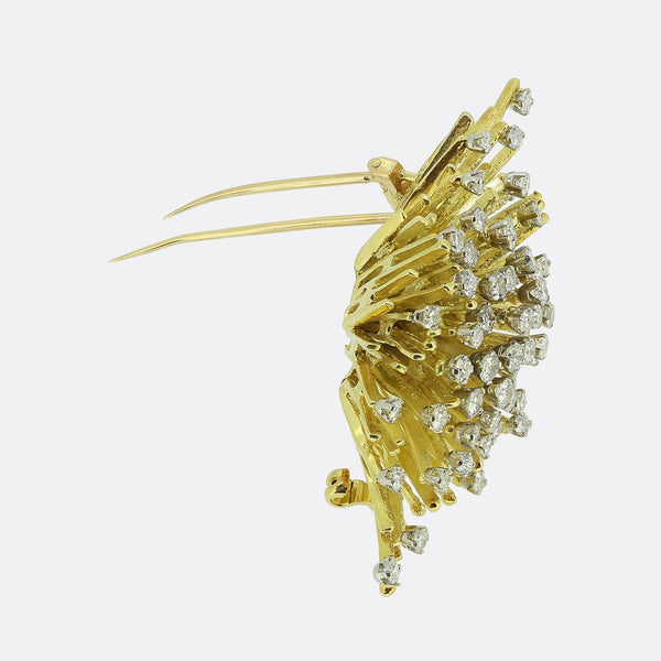 George Weil Diamond Cluster Brooch
