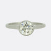 Art Deco 1.25 Carat Old Cut Diamond Solitaire Ring