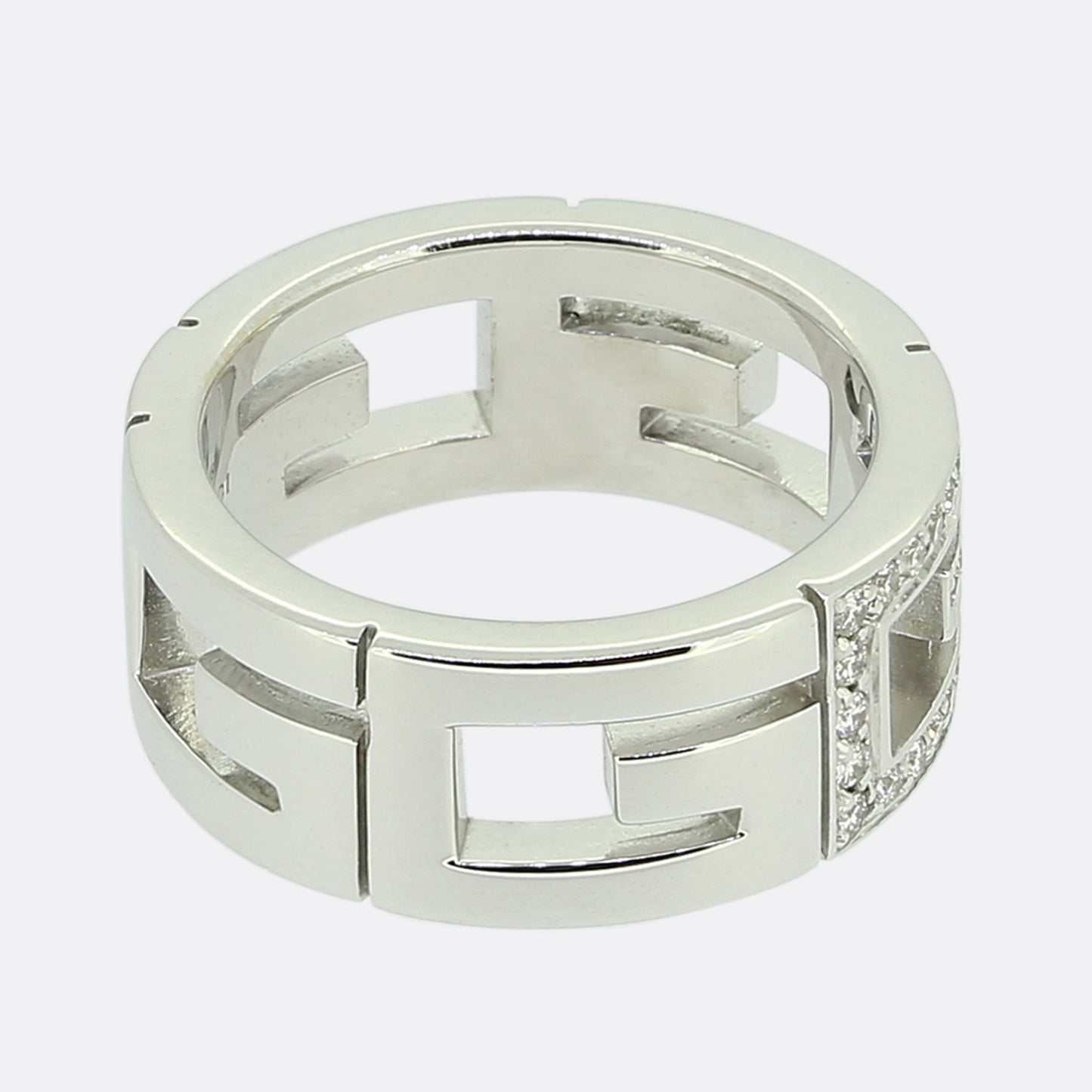 Gucci Diamond G Ring Size I (48)