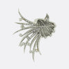 Art Deco Diamond Cluster Brooch