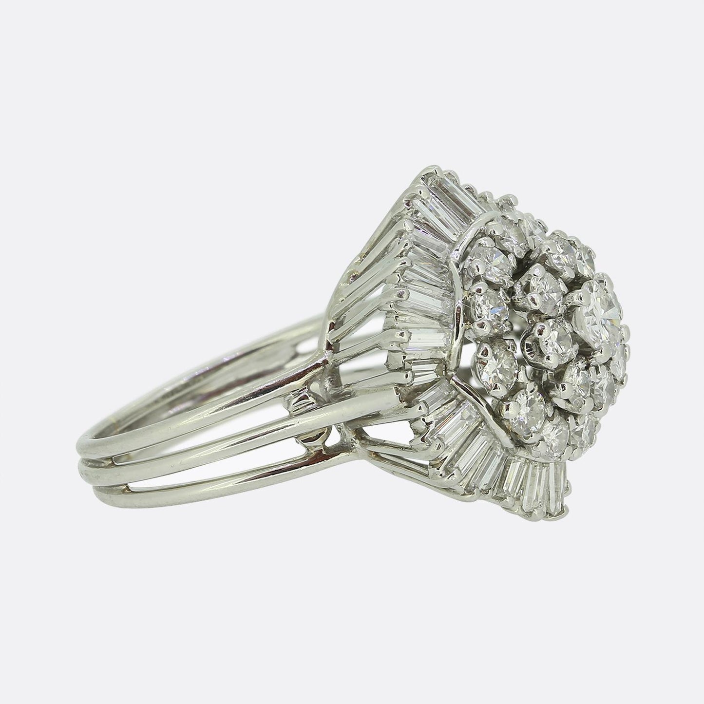 Vintage Diamond Ballerina Ring
