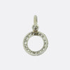 Art Deco Diamond 'O' Charm Pendant