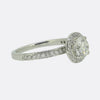 0.90 Carat Diamond Halo Engagement Ring