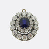 Antique Sapphire and Diamond Pendant