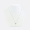 Princess Cut 0.25 Carat Diamond Cross Pendant Necklace