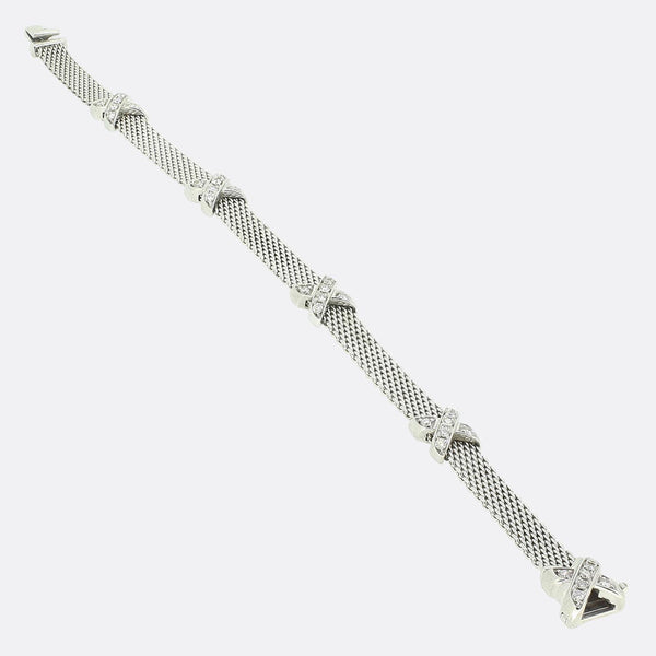 Tiffany & Co. Diamond Cross Bracelet