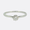 0.33 Carat Round Brilliant Cut Diamond Solitaire Ring