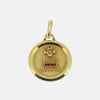 Augis Qu'hier Que Demain Ruby and Diamond Medallion Pendant