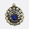 Antique Sapphire and Diamond Pendant