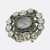 Victorian Portrait Cut Diamond Clock Brooch