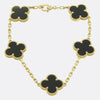 Van Cleef & Arpels Onyx Vintage Alhambra Bracelet