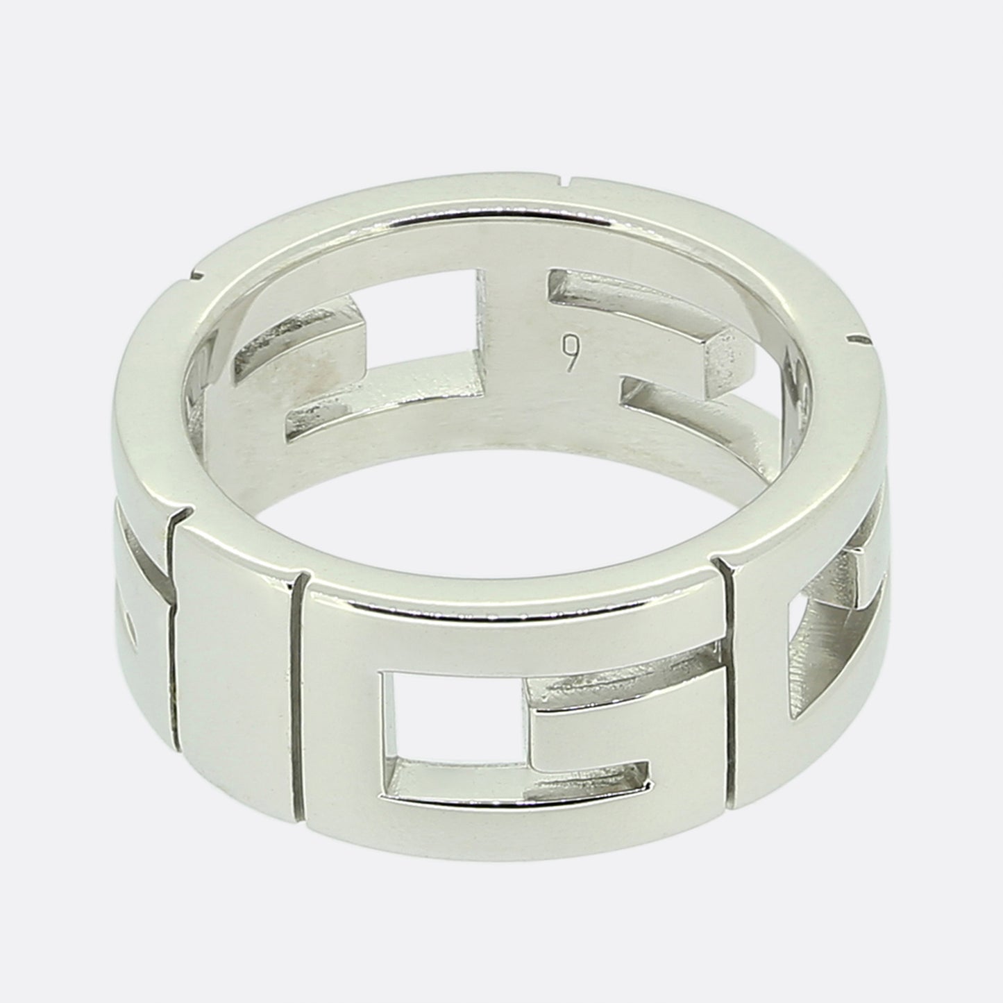 Gucci Diamond G Ring Size I (48)