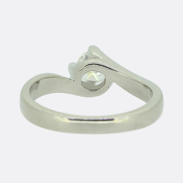 0.40 Carat Round Brilliant Cut Diamond Solitaire Ring