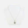 Antique Rose Cut Diamond Heart Pendant Necklace