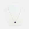 Tiffany & Co. Cross My Heart Amethyst Necklace