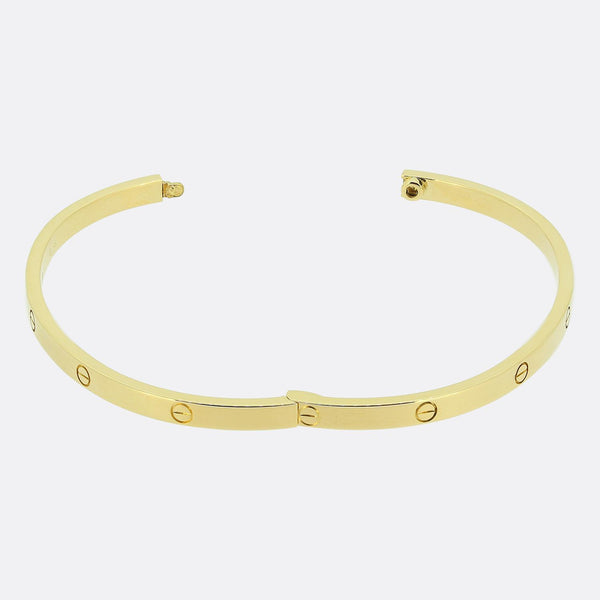 Cartier Small Model LOVE Bangle Size 18