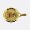 Augis Qu'hier Que Demain Ruby and Diamond Medallion Pendant