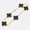 Van Cleef & Arpels Onyx Vintage Alhambra Bracelet