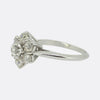 Vintage 1.48 Carat Old Cut Diamond Cluster Ring
