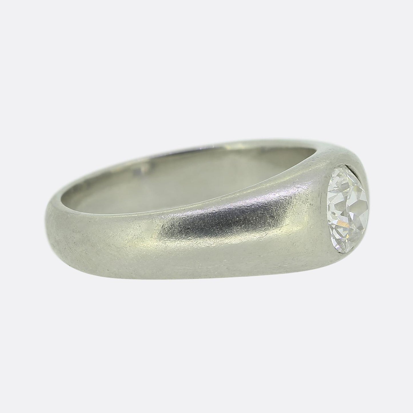 Antique 0.60 Carat Old Cut Diamond Gypsy Ring