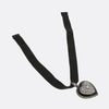 Edwardian Onyx and Diamond Heart Choker Necklace