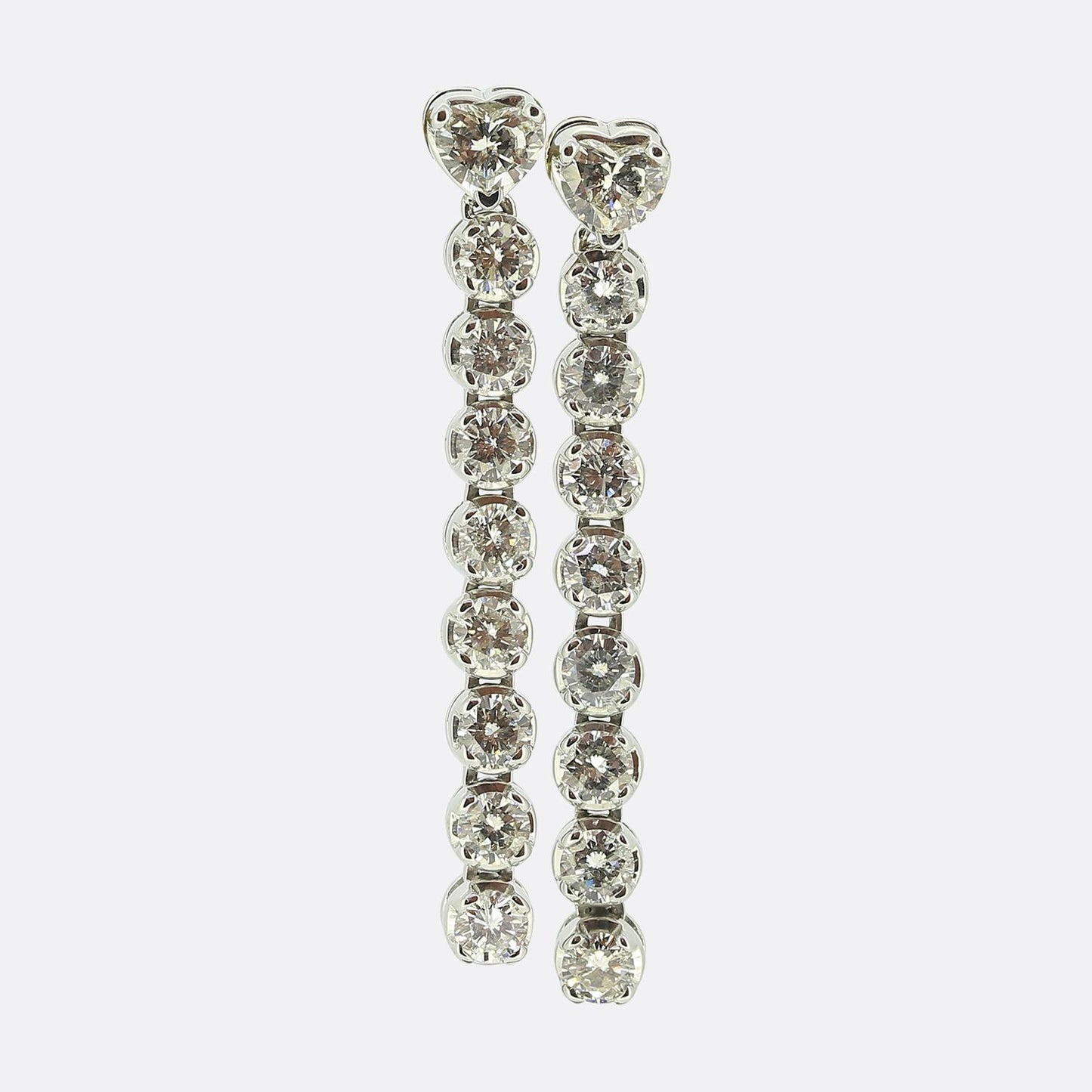 Vintage Diamond Drop Earrings