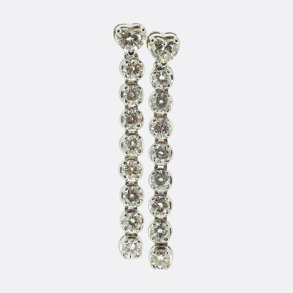 Vintage Diamond Drop Earrings