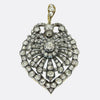 Victorian Old Cut Diamond Cluster Pendant