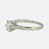 Art Deco 0.90 Carat Diamond Engagement Ring