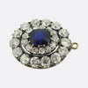 Antique Sapphire and Diamond Pendant
