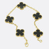 Van Cleef & Arpels Onyx Vintage Alhambra Bracelet