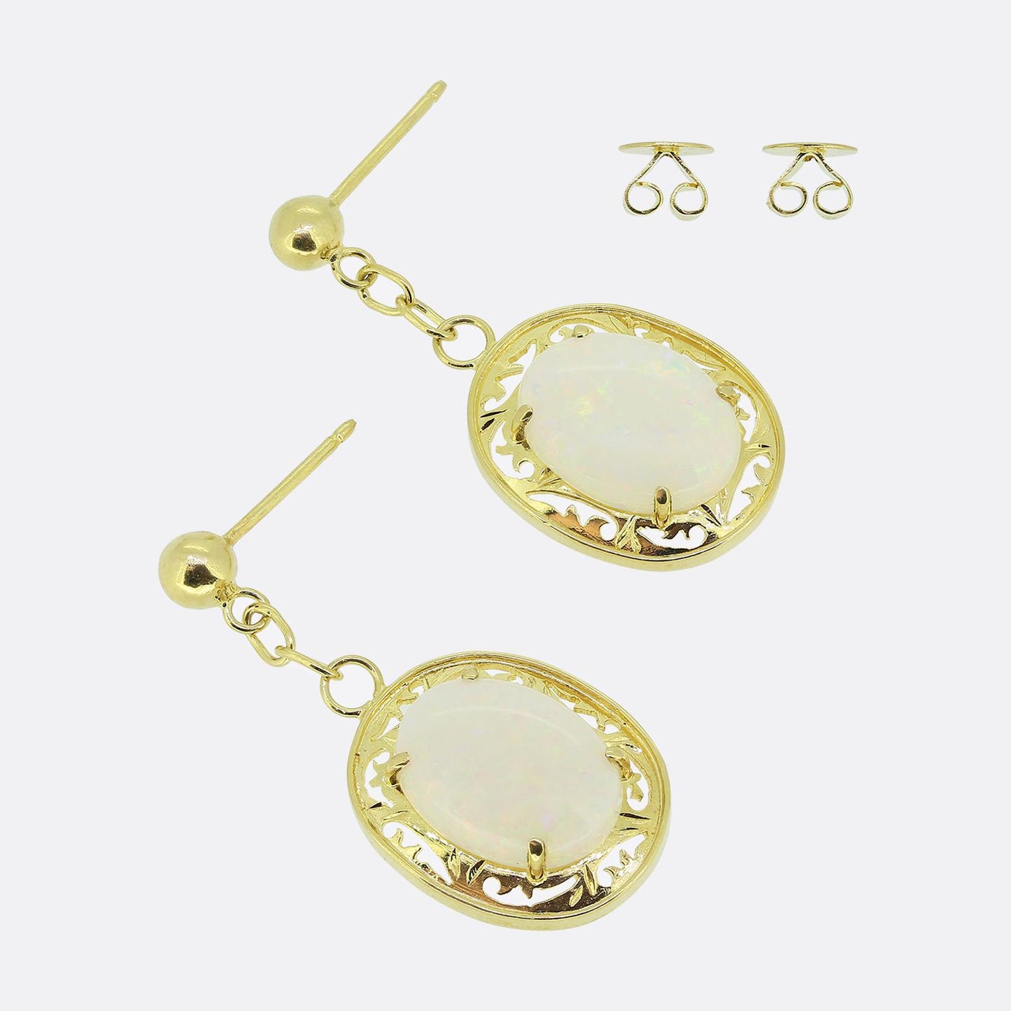 Vintage Opal Drop Earrings