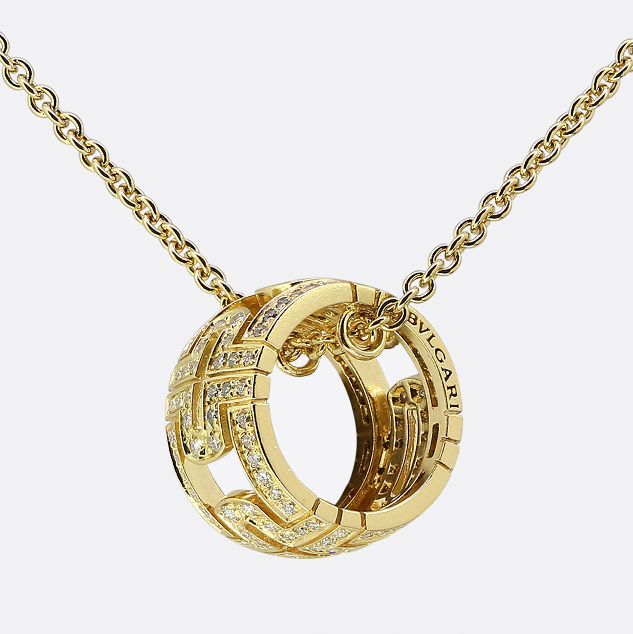 Bvlgari Parentesi Diamond Pendant Necklace