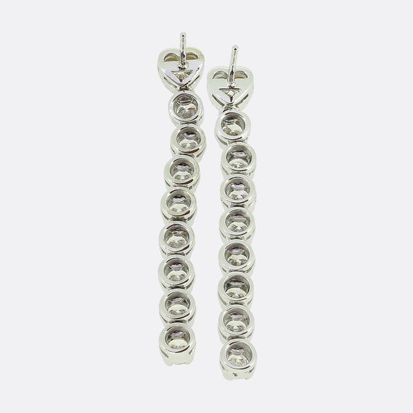 Vintage Diamond Drop Earrings