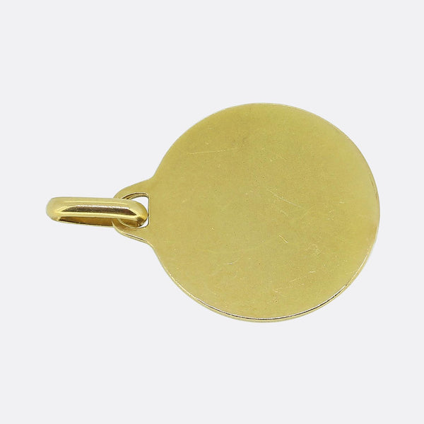 Augis Qu'hier Que Demain Ruby and Diamond Medallion Pendant