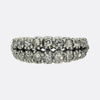 Victorian Old Cut Diamond Two Row Ring