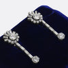 Art Deco 6.32 Carat Diamond Drop Earrings