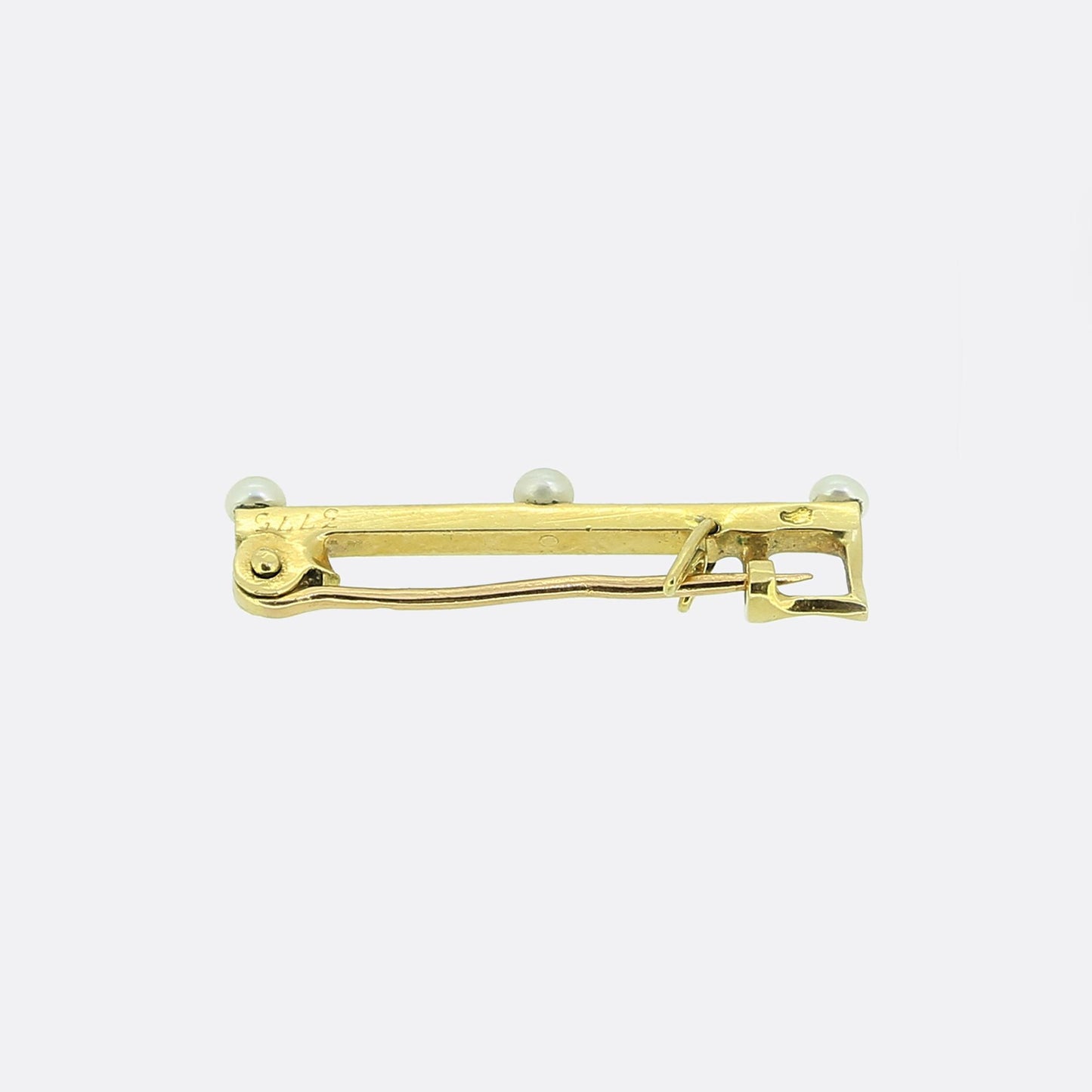 Cartier Pearl Mini Bar Brooch