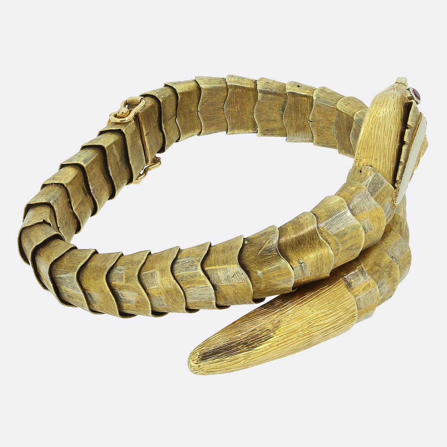 Antique Ruby Snake Bracelet