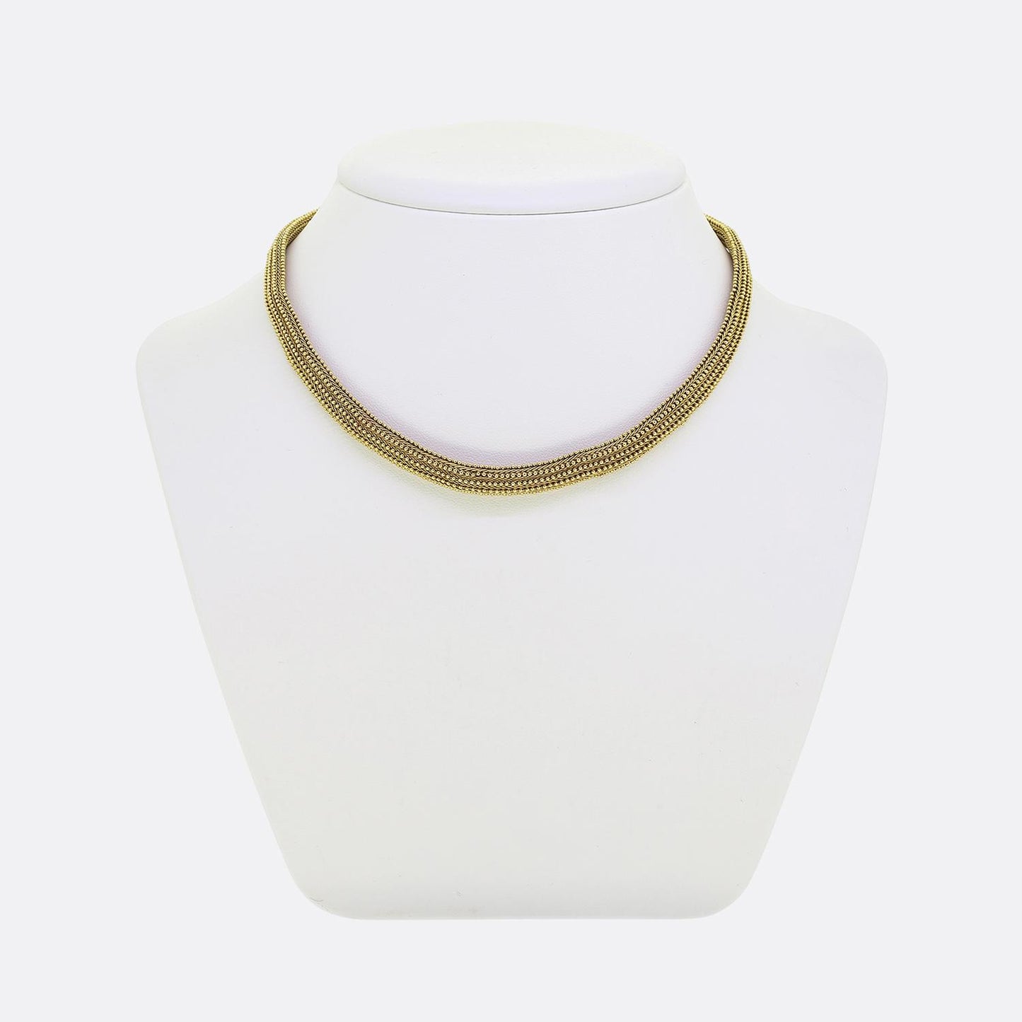 Antique Beaded Choker Chain Necklace