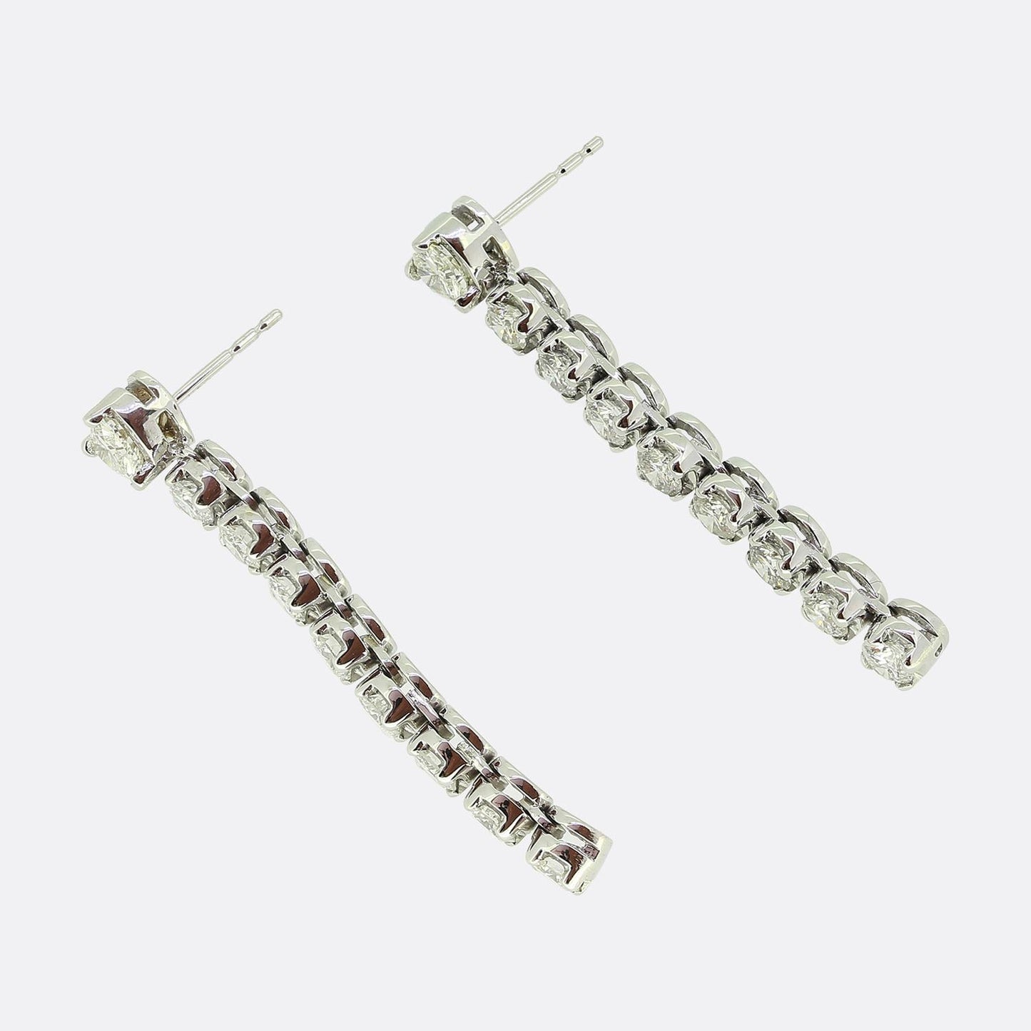 Vintage Diamond Drop Earrings