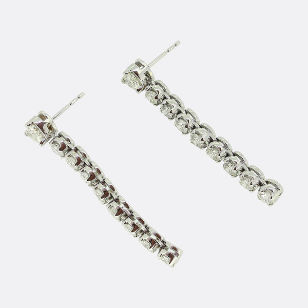 Vintage Diamond Drop Earrings