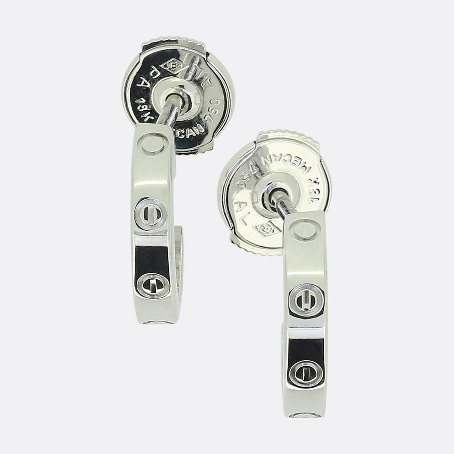 Cartier Small LOVE Hoop Earrings