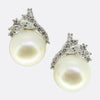 Pearl and Diamond Cluster Earrings
