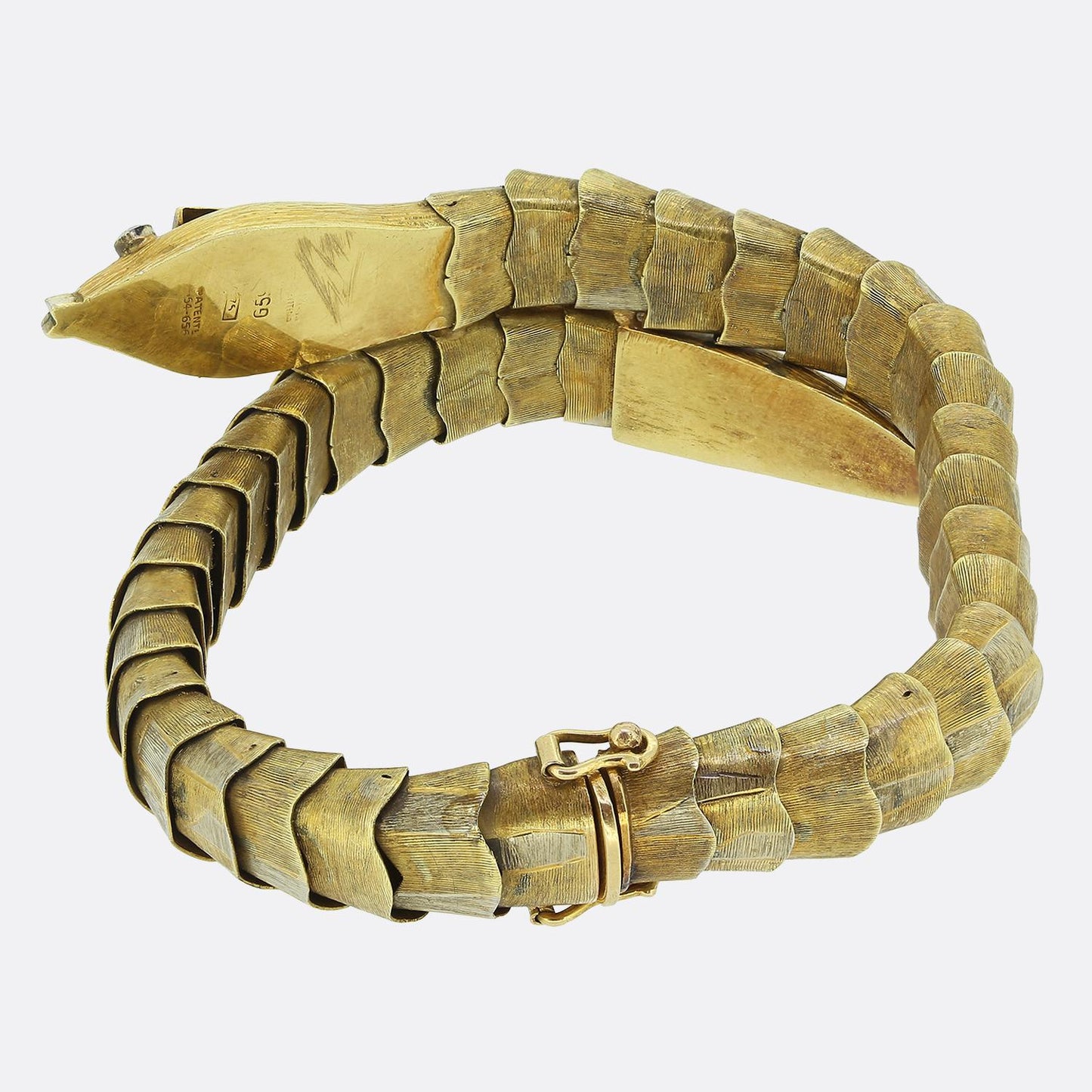 Antique Ruby Snake Bracelet