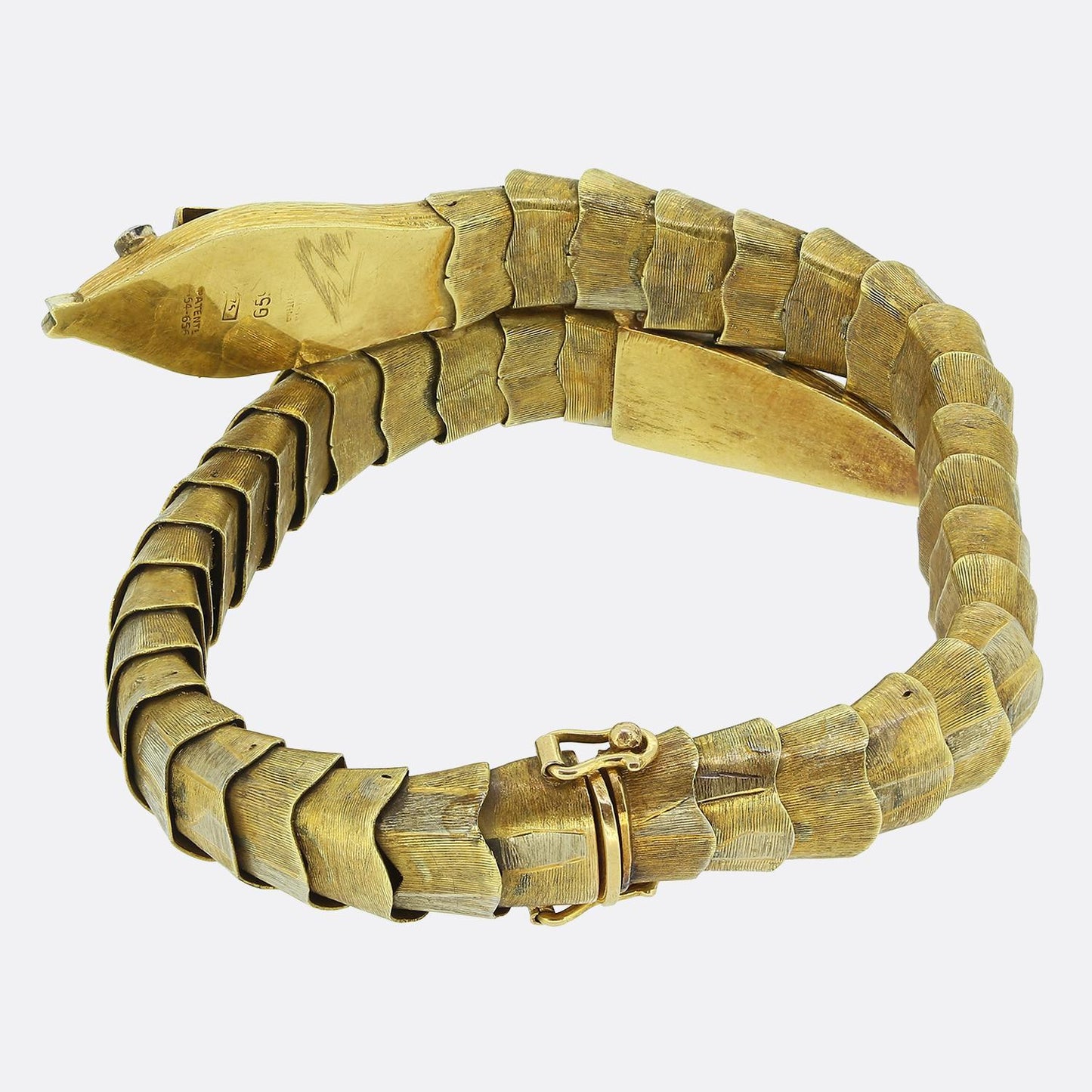 Antique Ruby Snake Bracelet