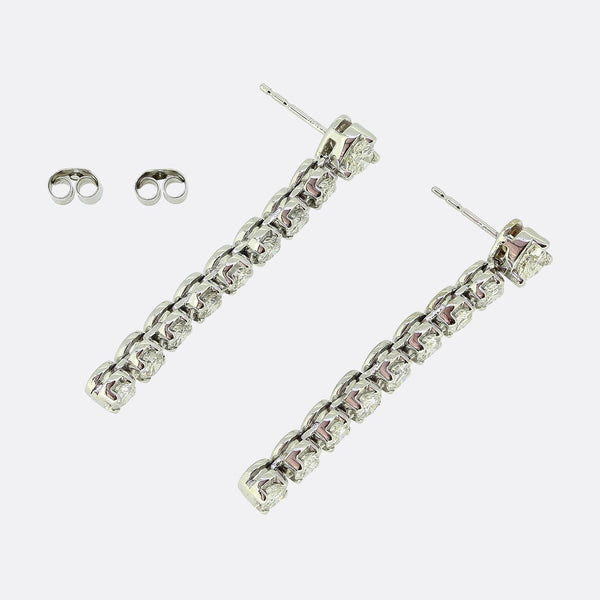Vintage Diamond Drop Earrings